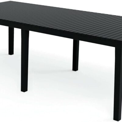Dmora Rattan d’extérieur Susa, rectangulaire manger, table de jardin extensible