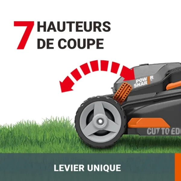 Tondeuse sur batterie WORX Wg743e 40 V – Image 6