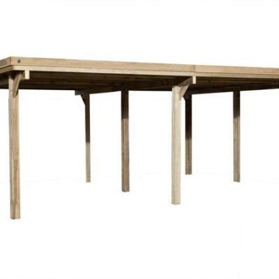 Carport double WEKA 618 imprégné 603 x 512 cm
