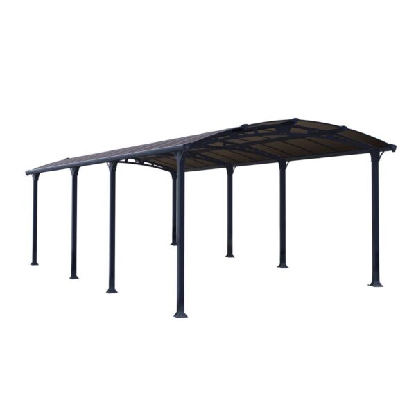 Carport en aluminium ARCADIA 8500 26,4 m² gris – Image 2