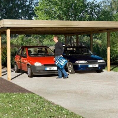 Carport double WEKA 609 Imprégné 604 x 812 cm