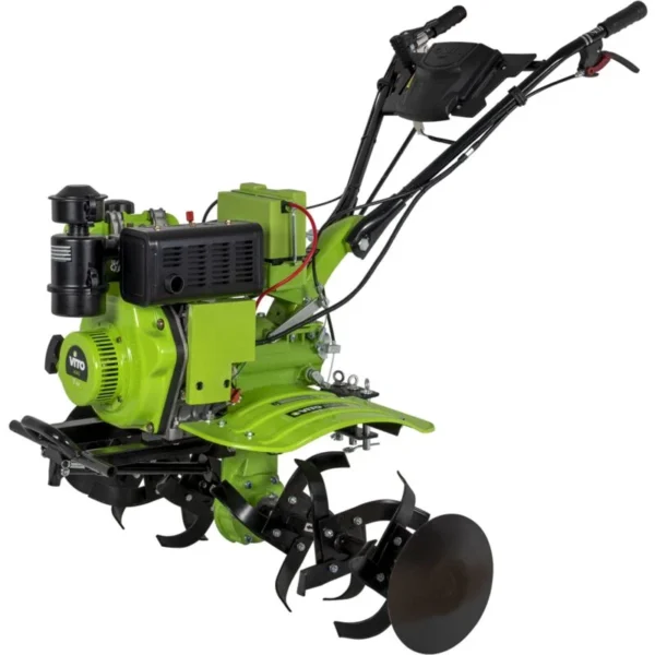 Motoculteur diesel 5200W 246 cm3 7CV Démarrage électrique Transmission directe – Image 3
