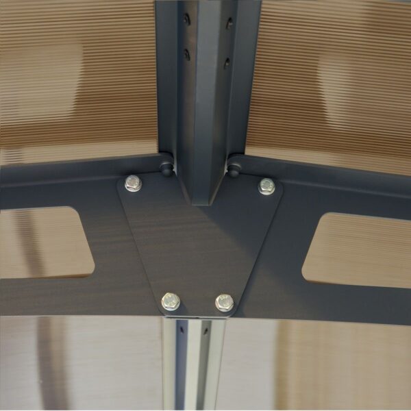 Carport en aluminium ARCADIA 8500 26,4 m² gris – Image 4