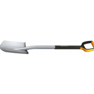 Beche bord pointu M avec tete/manche en Acier - Fiskars 131482 Xact