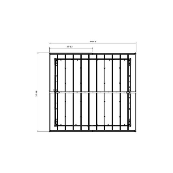 Abri de jardin en PVC 11,2m² DECO gris foncé et blanc Grosfillex – Image 8