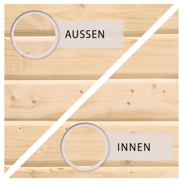 Abri de jardin adossé en bois certifié 4,85m² Juist 3 - Karibu – Image 12