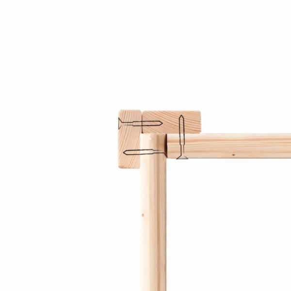 Abri de jardin adossé en bois certifié 4,85m² Juist 3 - Karibu – Image 9
