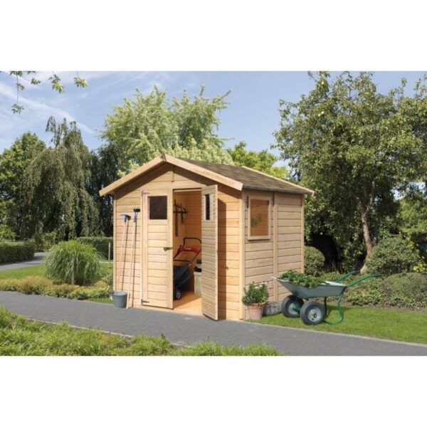 Abri de jardin Dalin 1 de 4,41m² panneaux bois 14mm - Karibu – Image 15