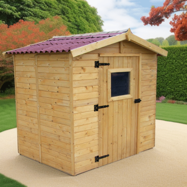 Abri de jardin en bois 2,56m² - panneaux 16mm + plancher - Habrita – Image 2