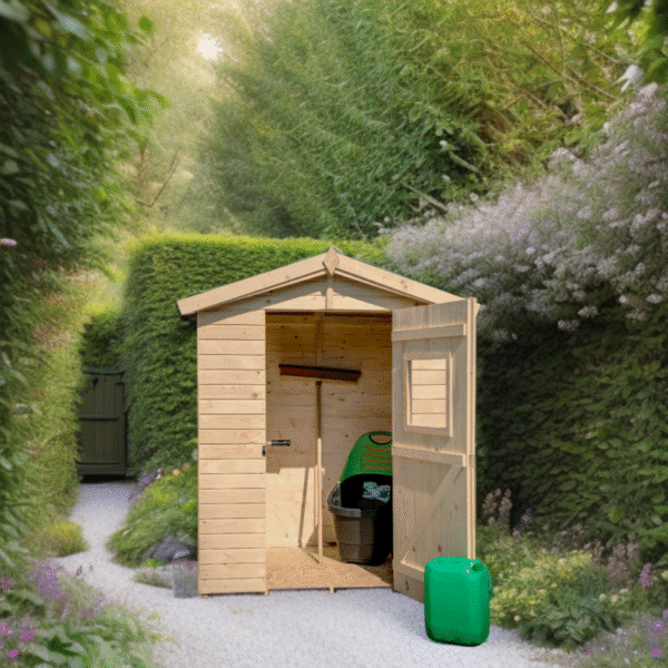 Abri de jardin en bois 2,56m² - panneaux 16mm + plancher - Habrita – Image 11