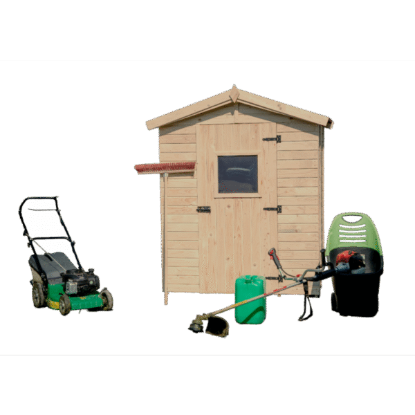 Abri de jardin en bois 2,56m² - panneaux 16mm + plancher - Habrita – Image 6