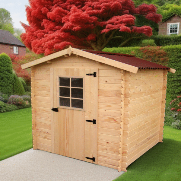 Abri en bois massif certifié 1,98m² - panneaux 16mm + plancher - Habrita – Image 4