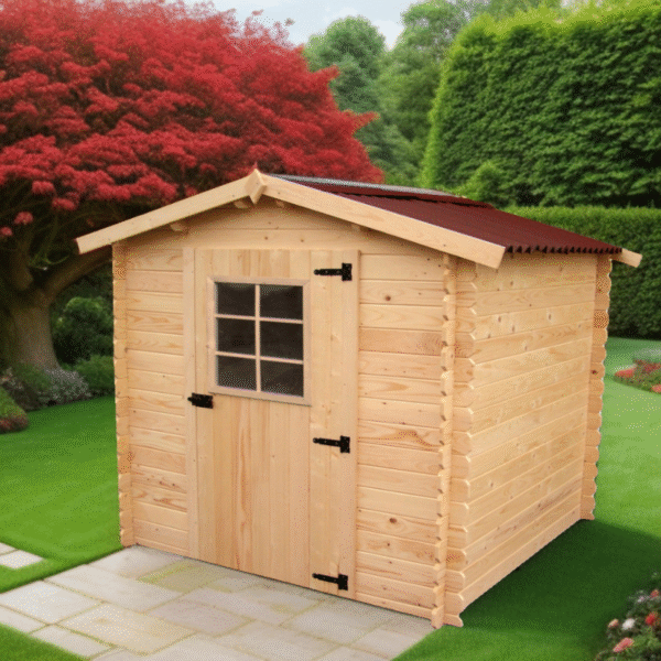 Abri en bois massif certifié 1,98m² - panneaux 16mm + plancher - Habrita – Image 2