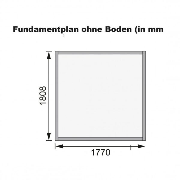 Abri de jardin Dahme 3 de 3,31m² panneaux bois 14mm - Karibu – Image 7