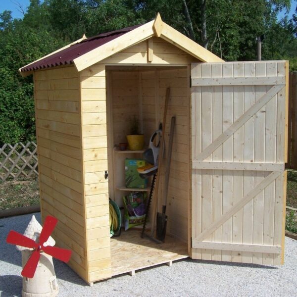 Abri en bois massif certifié 1,98m² - panneaux 16mm + plancher - Habrita – Image 17