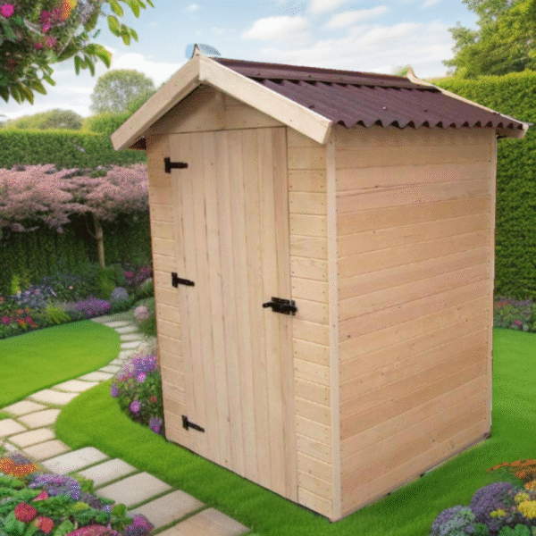 Abri en bois massif certifié 1,98m² - panneaux 16mm + plancher - Habrita – Image 6
