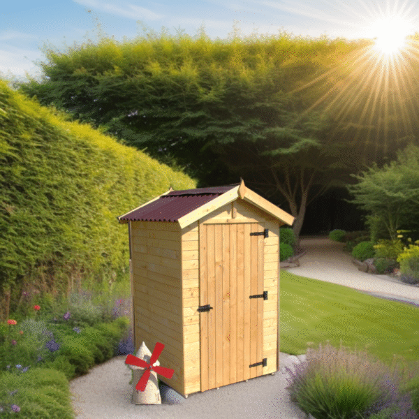 Abri en bois massif certifié 1,98m² - panneaux 16mm + plancher - Habrita – Image 11