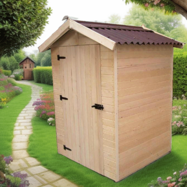 Abri en bois massif certifié 1,98m² - panneaux 16mm + plancher - Habrita – Image 13