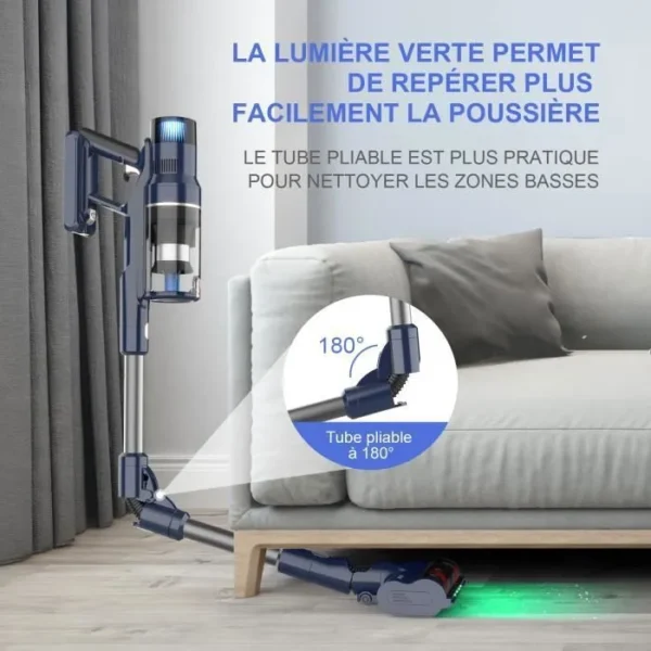 Aspirateur Balai Sans Fil Puissant Multifonctions 8 en 1 VICSONIC S7 – Image 4