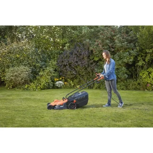 Tondeuse à Gazon Electrique Filaire 1800W BLACK+DECKER BEMW481BH – Image 2