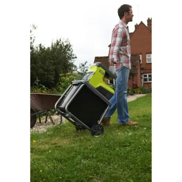 Broyeur de végétaux électrique RYOBI RSH3045U - 3000W, débit 200kg/h, bac 55L – Image 4