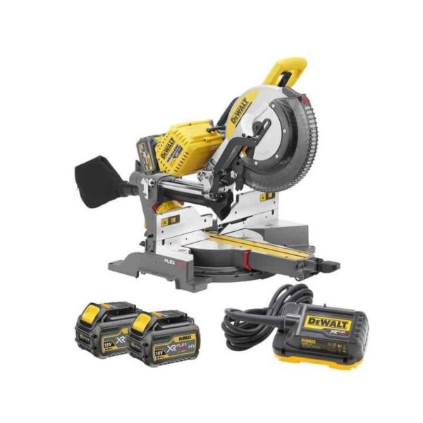 Scie à onglets radiale DEWALT 305mm 18/54V FLEXVOLT 6Ah – DHS780T2 – Image 4