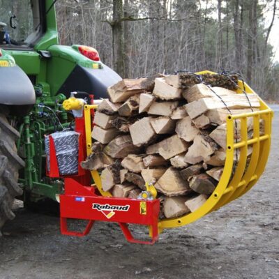 Fagoteuse de bûches FAGOMATIC BU PRO à basculement hydraulique, avec support pour bobines, RABAUD