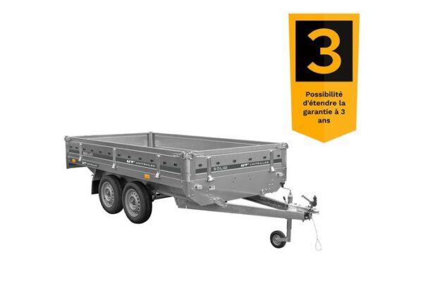 Remorque 2 essieux 304×153 UNITRAILER SOLID 300/2 PTAC 750 kg – Image 6