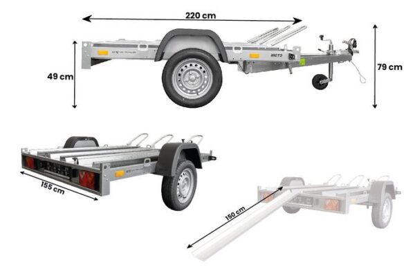 Remorque moto basculante UNITRAILER MOTO 3 – Image 12