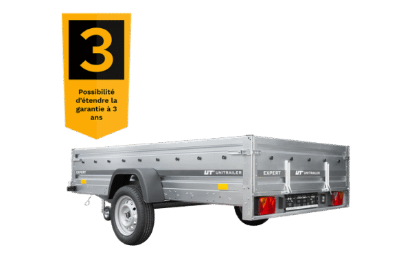 Remorque voiture simple essieu 264 x 150 EXPERT 2615 PTAC 500/750 kg – Image 8
