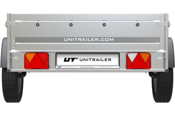 Remorque voiture simple essieu Unitrailer Garden Trailer 230 x 125 cm avec timon fixe 500/750 kg – Image 6