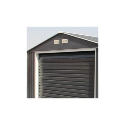 Garage en métal anthracite 19,95m² grande hauteur H.2,60m DURAMAX