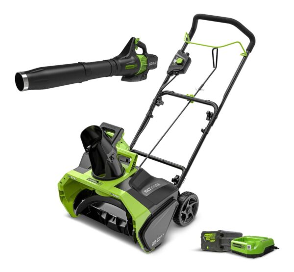 Souffleuse à neige et à feuilles 1309902 Greenworks sans fil, 60 V