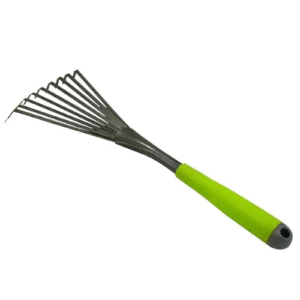 Xclou Balai à gazon 9 griffes - Râteau de jardin avec manche ergonomique