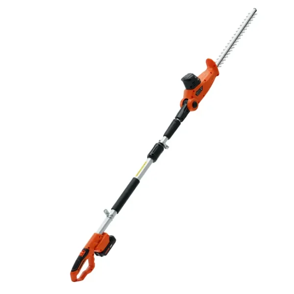 VEVOR Taille-Haie à Batterie 20V Taille-Haie Sans Fil Lame en Acier à Double Tranchant 45,7 cm Perche Télescopique 188-239 cm Coupe Haie Branches
