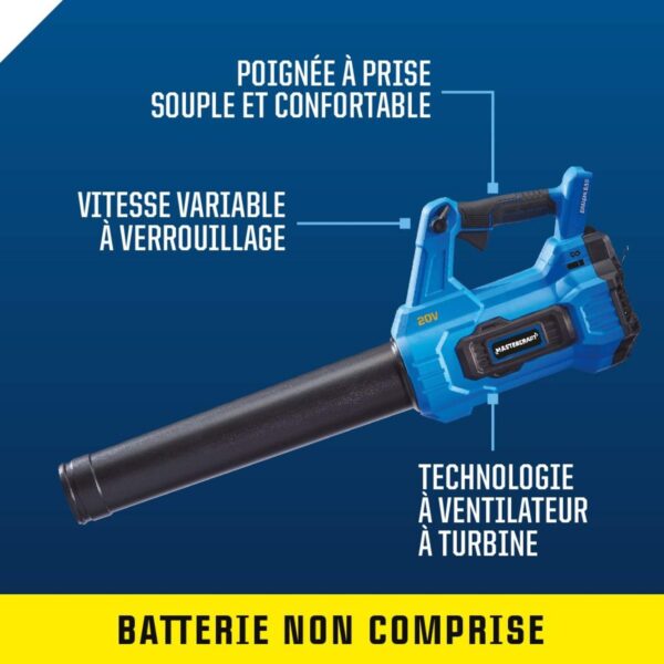 Souffleuse et aspirateur à feuilles sans fil sans balais Mastercraft 20 V – Image 5