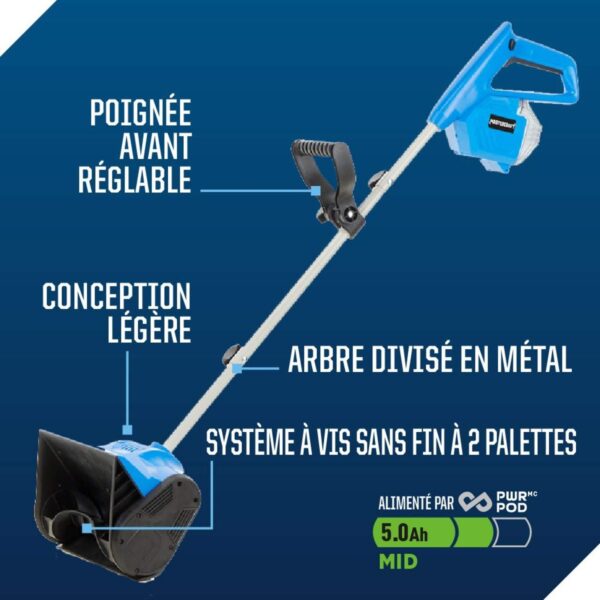 Pelle à neige sans fil à une phase Mastercraft 20 V – Image 5