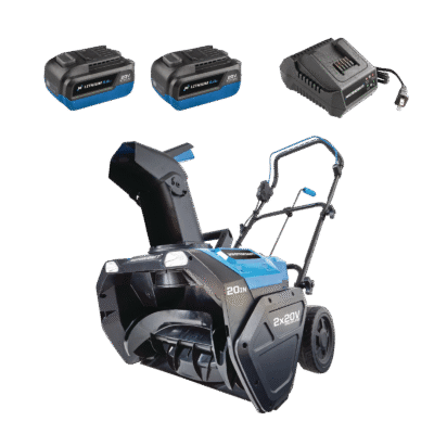 Souffleuse sans fil à 1 phase Mastercraft 2 x 20 V avec batterie