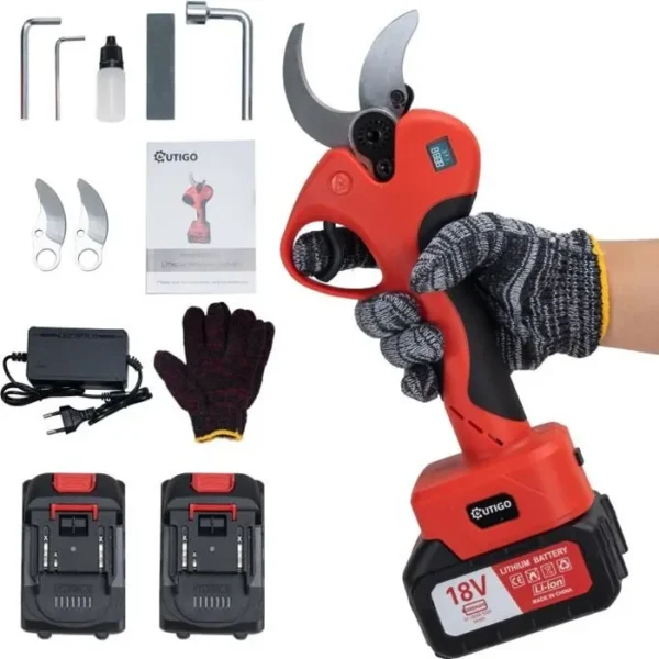 Sécateur Sans fil OUTIGO - 40mm - Batteries 2*3.0Ah - Affichage LED