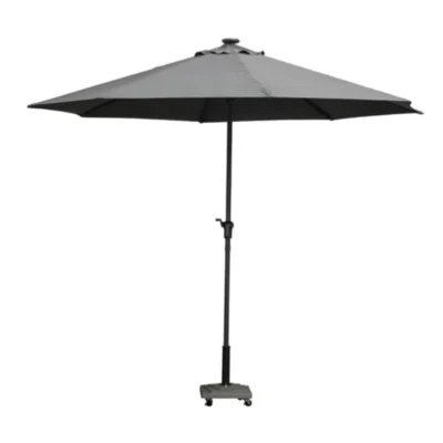 PARASOL GRIS ARDOISE AVEC ÉCLAIRAGE LED