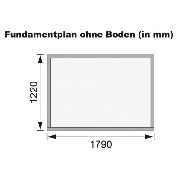Petit abri de jardin en bois 2,22m² Merseburg 2 - Karibu – Image 5