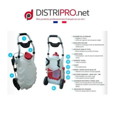 Pulvérisateur électrique 30L PRO SPRAYER 4