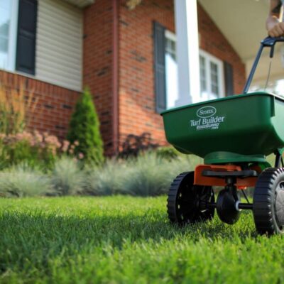 Mini épandeur à la volée Scotts Turf Builder, 5000 pi²