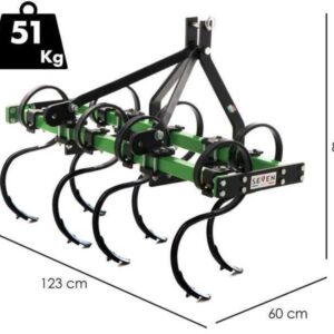 Seven Italy Vibropac 120 – Vibroculteur – 7 dents – Largeur de travail 120 cm
