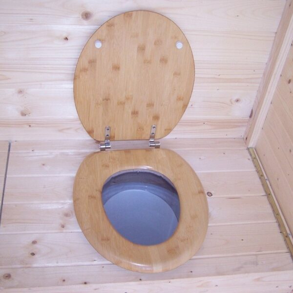 Toilettes sèches grand modèle en bois massif panneaux 16mm + plancher - Habrita – Image 10