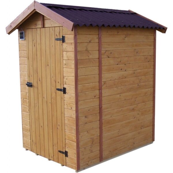 Toilettes sèches grand modèle en bois massif panneaux 16mm + plancher - Habrita – Image 6
