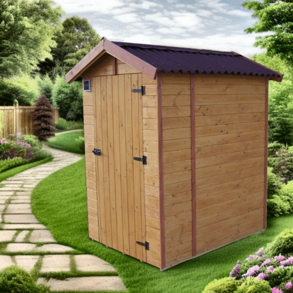 Toilettes sèches grand modèle en bois massif panneaux 16mm + plancher - Habrita – Image 14