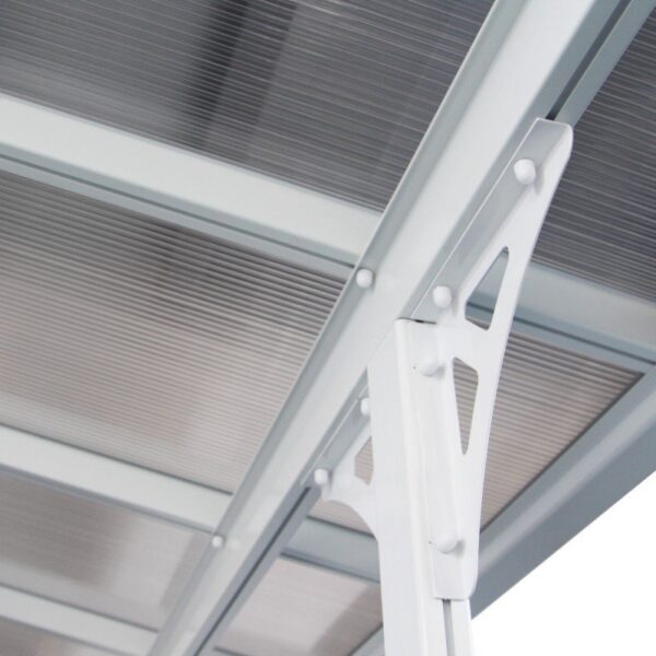 Toit de terrasse ajustable en aluminium laqué blanc 3,05×4,36m X-METAL – Image 13