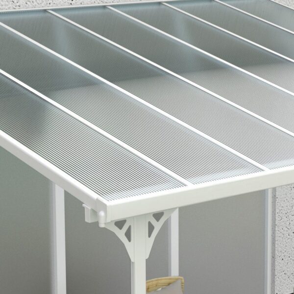 Toit de terrasse ajustable en aluminium laqué blanc 3,05×4,36m X-METAL – Image 40