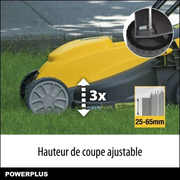 Tondeuse Gazon et Coupe-Bordure Électrique POWERPLUS POWXG6212T – Image 3